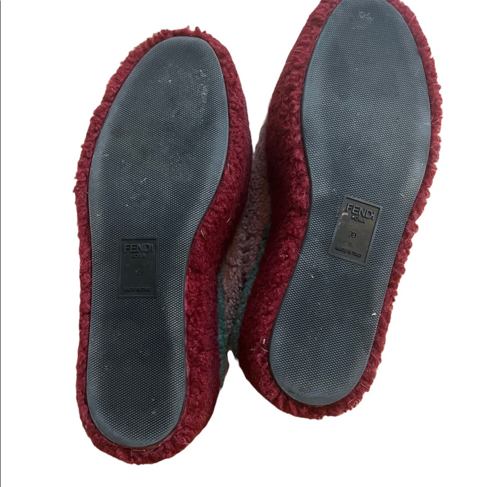 Fendi Shearling Platform Mules - Picture 5 of 5